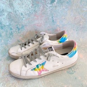 Tie Die Golden Goose Superstar - Size 39